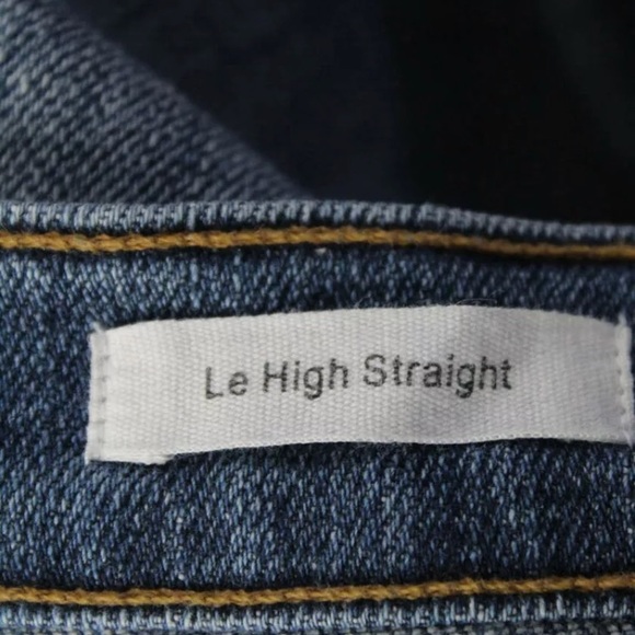 Frame High Rise Straight Leg Le High Jeans Size 25 - Picture 5 of 8